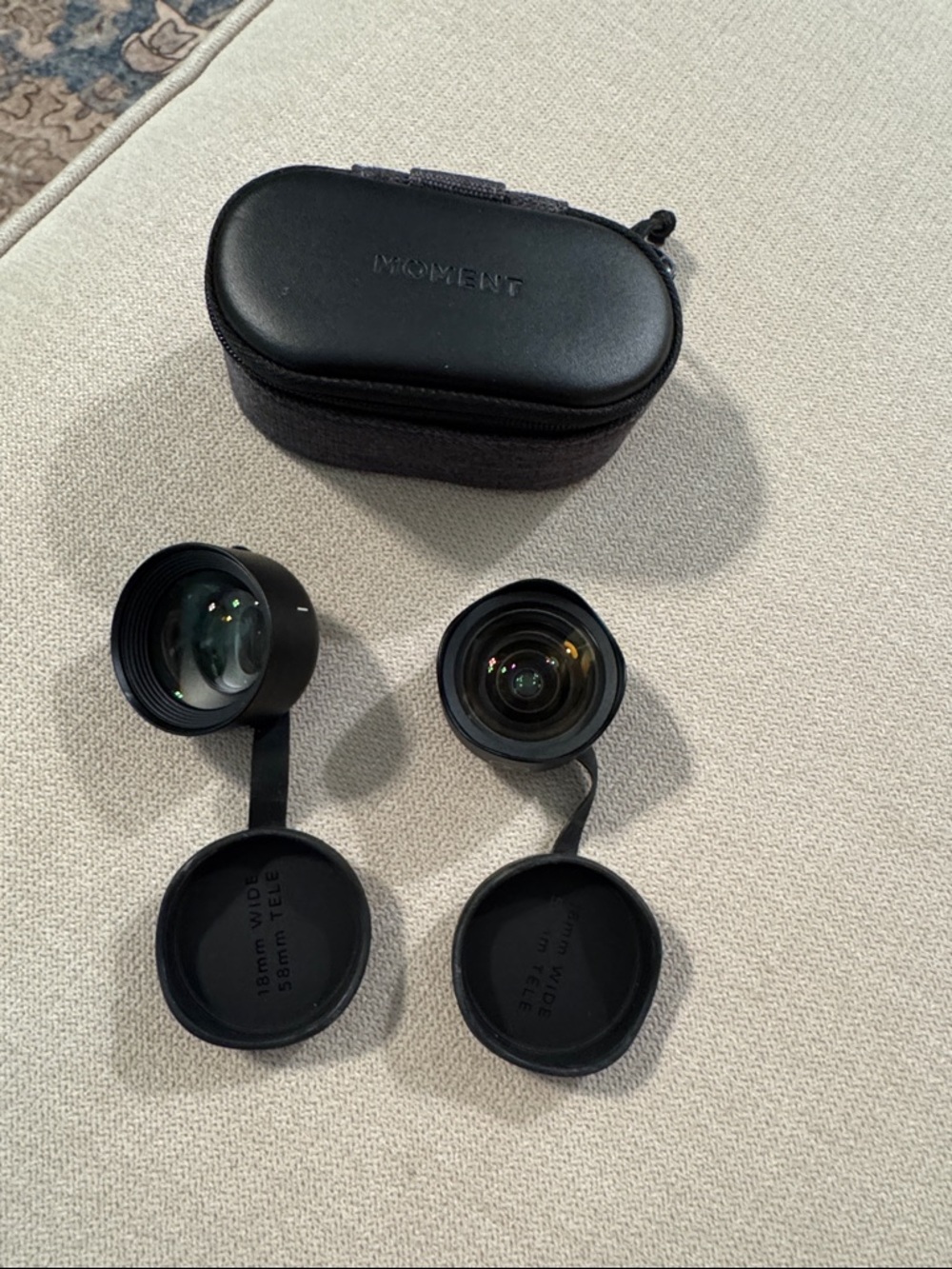 Moment M Series 18 mm and 58 mm lenses for Smart Phone